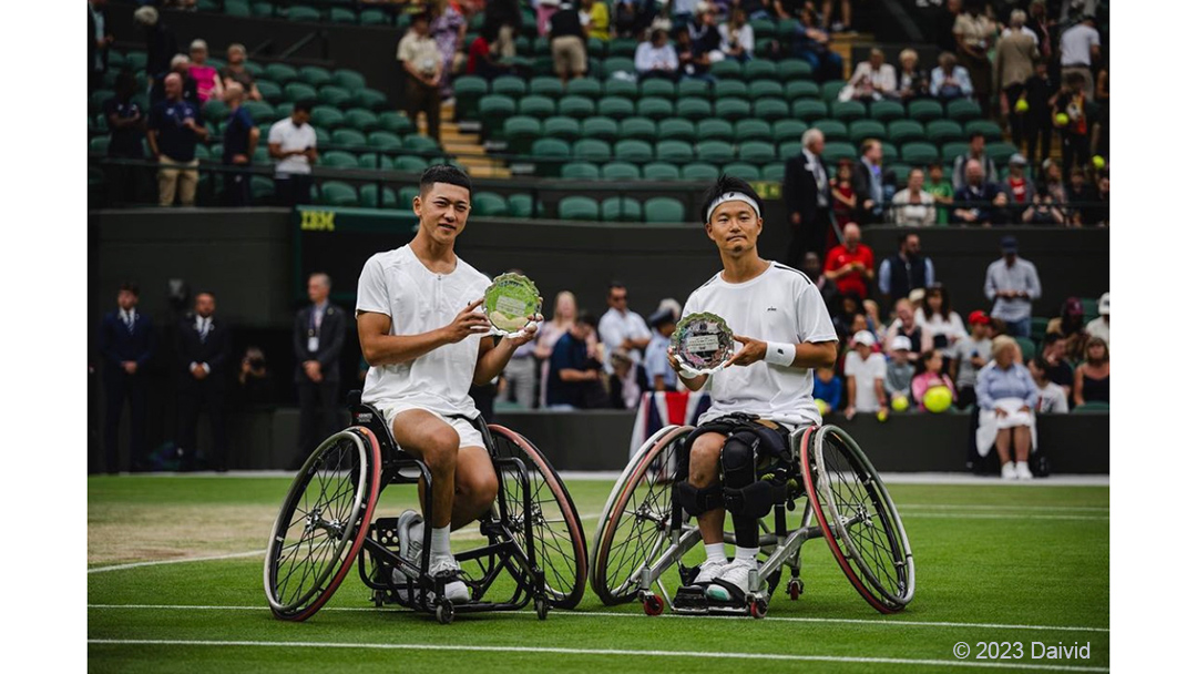 三木拓也(みきたくや)さんが『ウインブルドン車いすテニス』の車いす男子ダブルスで準優勝